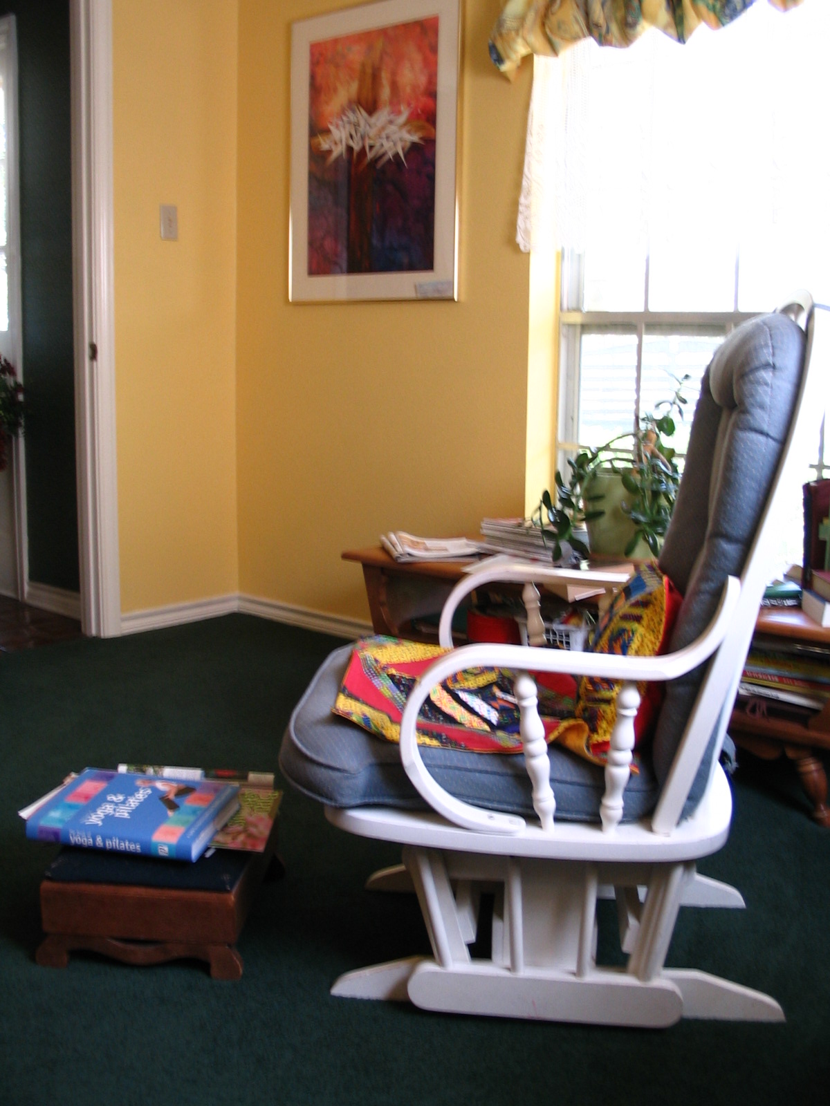 Jeanne's rocker in her reading room